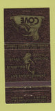 Matchbook Cover - The Cove Calgary AB strip club mermaid girlie 30 Strike