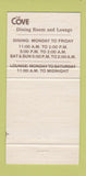 Matchbook Cover - The Cove Calgary AB strip club mermaid girlie 30 Strike