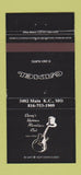 Matchbook Cover - Davey's Uptown Ramblers Club Kansas City MO Camel 30 Strike