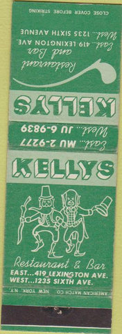 Matchbook Cover - Kelly's Restaurant New York City