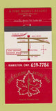 Matchbook Cover - Four Seasons Nature Park Freelton ON 30 Strike