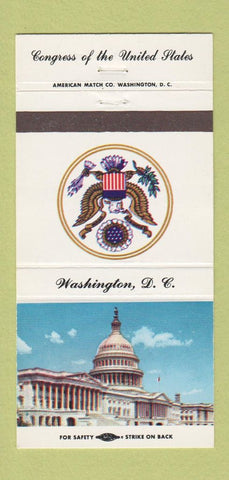Matchbook Cover - US Congress Andrew Hinshaw California CA 30 Strike