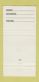 Matchbook Cover - Natchez Restaurant Toronto ON 30 Strike