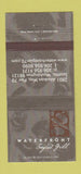 Matchbook Cover - Waterfront Seafood Grill Seattle WA 30 Strike
