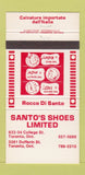 Matchbook Cover - Santo's Shoes Toronto ON 30 Strike