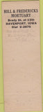 Matchbook Cover - Hill Fredericks H and F Mortuary Davenport IA
