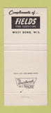 Matchbook Cover - Fields Fine Furniture West Bend WI 30 Strike