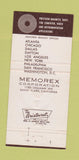 Matchbook Cover - Memorex Tape John Lory Santa Clara CA 30 Strike
