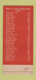 Matchbook Cover - Greenway Motor Hotel Phoenix AZ 30 Strike