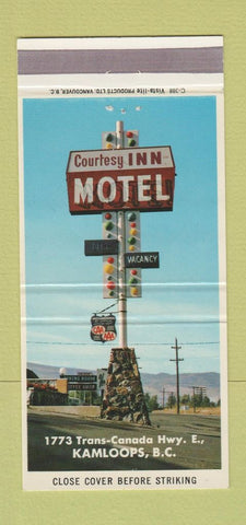 Matchbook Cover - Courtesy Inn Motel Kamloops BC 30 Strike