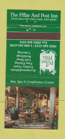 Matchbook Cover - Pillar and the Post Niagara on the Lake ON 30 Strike