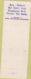 Matchbook Cover - Motel Oakland MD Blue