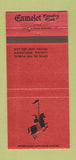 Matchbook Cover - Camelot Country Club Lomira WI 30 Strike
