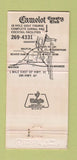 Matchbook Cover - Camelot Country Club Lomira WI 30 Strike