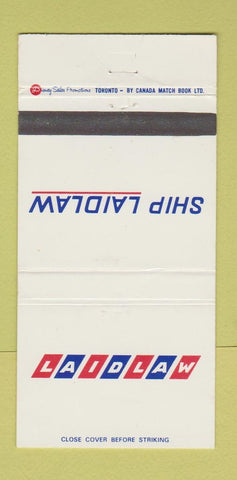 Matchbook Cover - Laidlaw Trucking? Canada 30 Strike