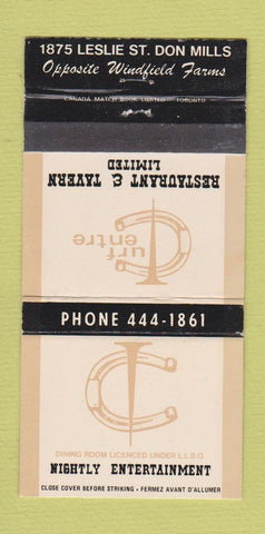 Matchbook Cover - Turf Center Restaurant Tavern Don Mills Toronto ON 30 Strike