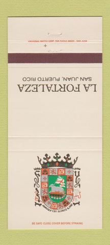 Matchbook Cover - La Fortaleza San Juan Puerto Rico 30 Strike