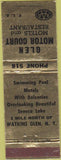 Matchbook Cover - Glen Motor Court Watkins Glen NY