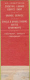 Matchbook Cover - Mount Royal Hotel Baltimore MD