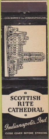Matchbook Cover - Scottish Rite Cathedral Indianapolis IN WEAR