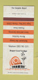 Matchbook Cover - Sugar Loaf Lodge Resort Sugar Loaf Key FL 30 Strike