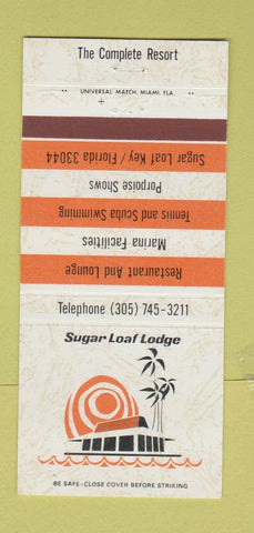 Matchbook Cover - Sugar Loaf Lodge Resort Sugar Loaf Key FL 30 Strike