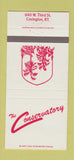 Matchbook Cover - The Conservatory Covington KY 30 Strike