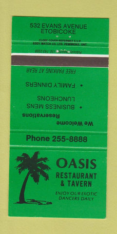 Matchbook Cover - Oasis Restaurant Tavern Etobicoke ON strip club 30 Strike