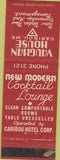 Matchbook Cover - Vaughan House Caribou ME