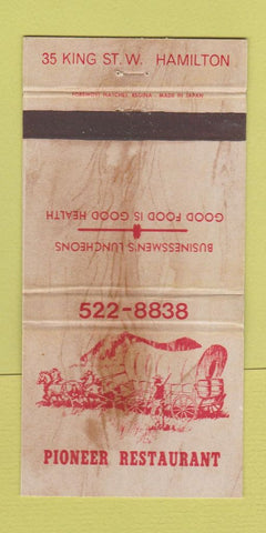 Matchbook Cover - Pioneer Restaurant Hamilton ON 30 Strike