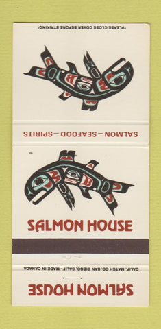Matchbook Cover - Salmon House Seafood San Diego CA 30 Strike