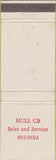 Matchbook Cover - Hull CB Sales Service