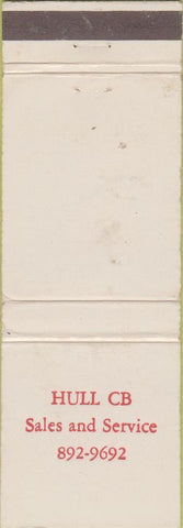 Matchbook Cover - Hull CB Sales Service