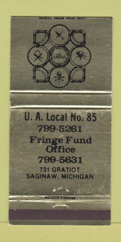 Matchbook Cover - UA Local Union Saginaw MI WEAR 30 Strike