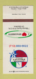 Matchbook Cover - Cavatore Italian Restaurant Houston TX 30 Strike