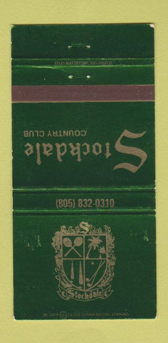Matchbook Cover - Stockdale Country Club Bakersfield CA 30 Strike