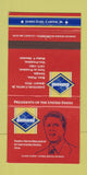 Matchbook Cover - Diamond US Presidents Jimmy Carter 30 Strike