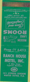Matchbook Cover - Ranch House Motel Winter Haven FL WEAR