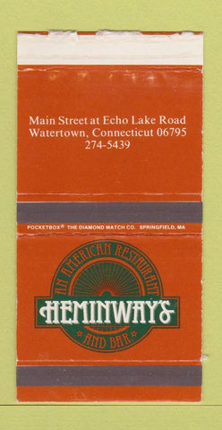 Matchbox - Hemingway's Restaurant Watertown CT