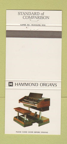 Matchbook Cover - Hammond Organs 30 Strike