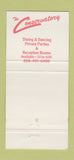 Matchbook Cover - The Conservatory Covington KY 30 Strike