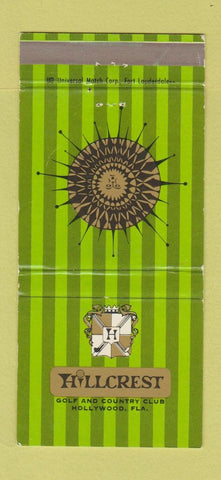 Matchbook Cover - Hillcrest Golf and Country Club Hollywood FL 30 Strike