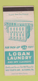 Matchbook Cover - Logan Laundry Altoona PA 30 Strike