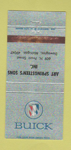 Matchbook Cover - Art Springsteen Buick Dowagiac MI WEAR 30 Strike