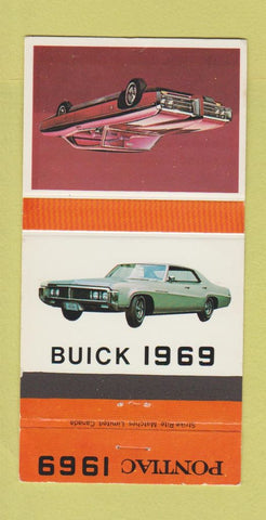 Matchbook Cover - 1969 Buick Pontiac Jonquiere QC 30 Strike