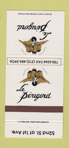 Matchbook Cover - Le Perugord Restaurant New York City 30 Strike