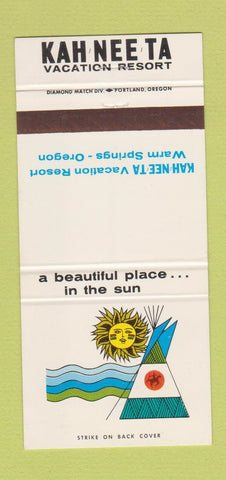 Matchbook Cover - Kah Nee TA Resort Warm Springs OR 30 Strike