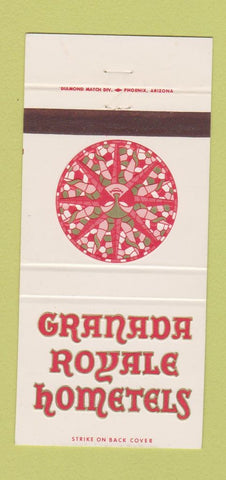 Matchbook Cover - Granada Royale Hometels 30 Strike