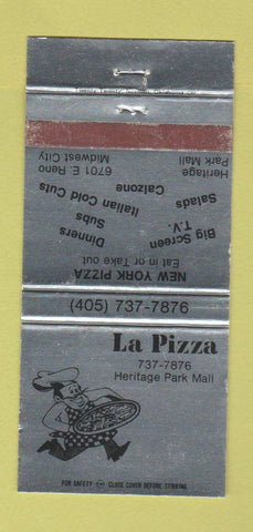 Matchbook Cover - La Pizza Heritage Park Mall OK? WEAR 30 Strike