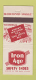 Matchbook Cover - Iron Age Safety Shoes Pittsburgh PA 30 Stick